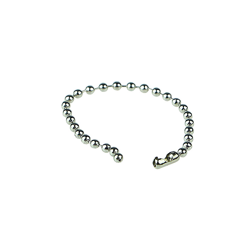 Цепь шариковая металлическая BALL CHAIN 10 (2,4 мм) с замком-соединителем длина 10 см EPG